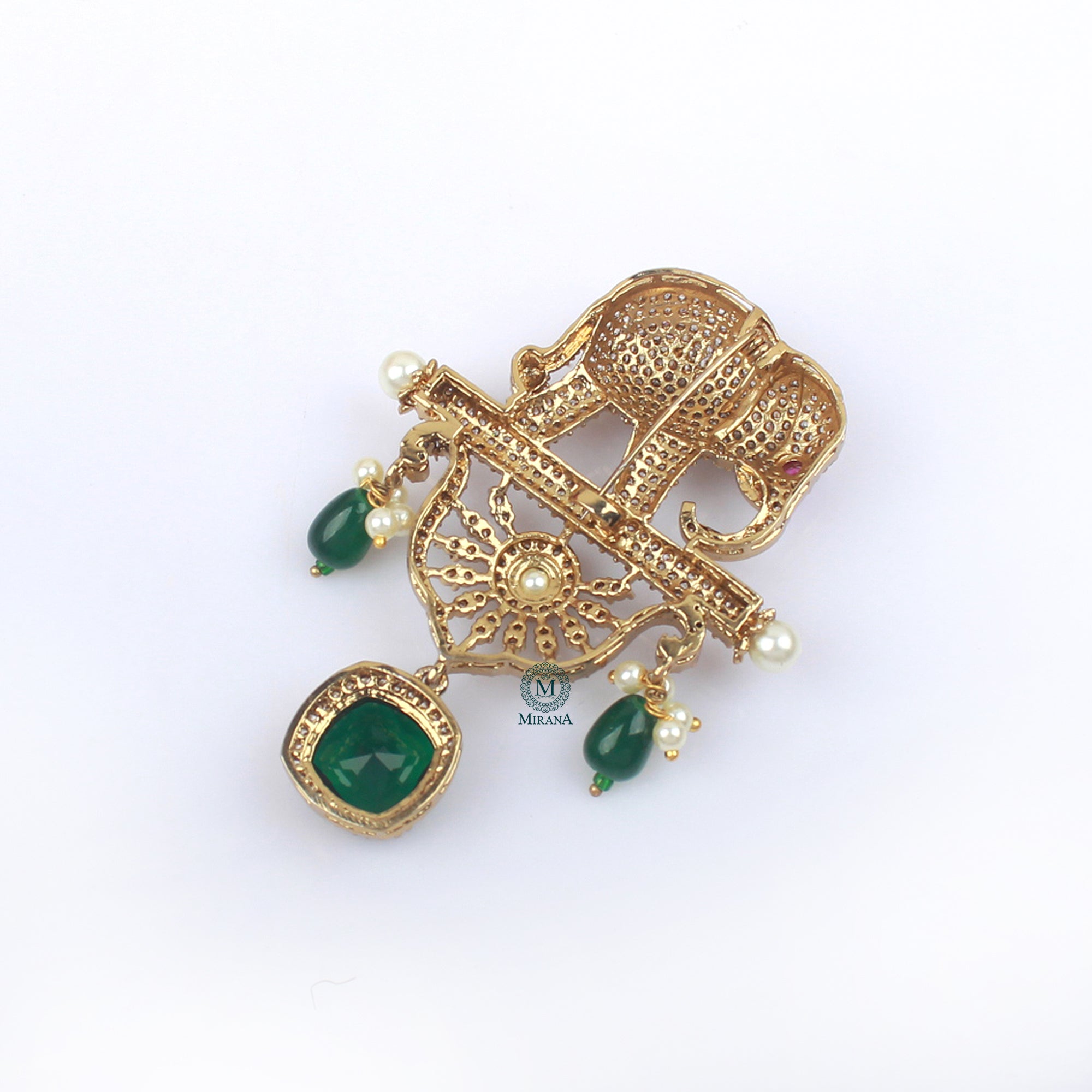 Vedant Pearl Designer Brooch