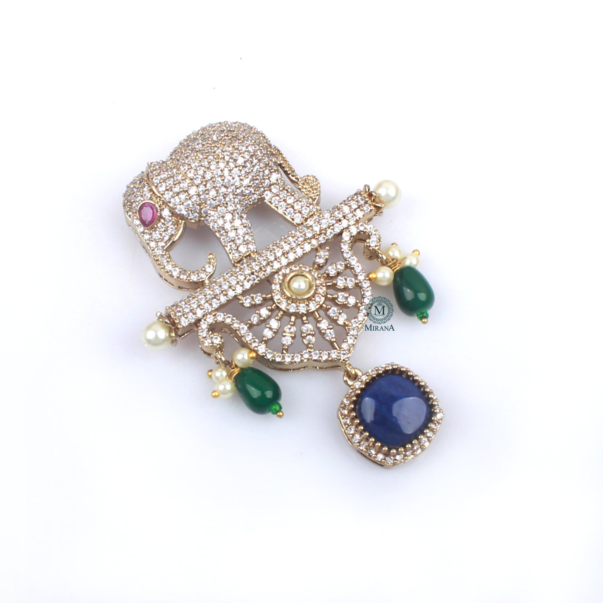 Vedant Pearl Designer Brooch