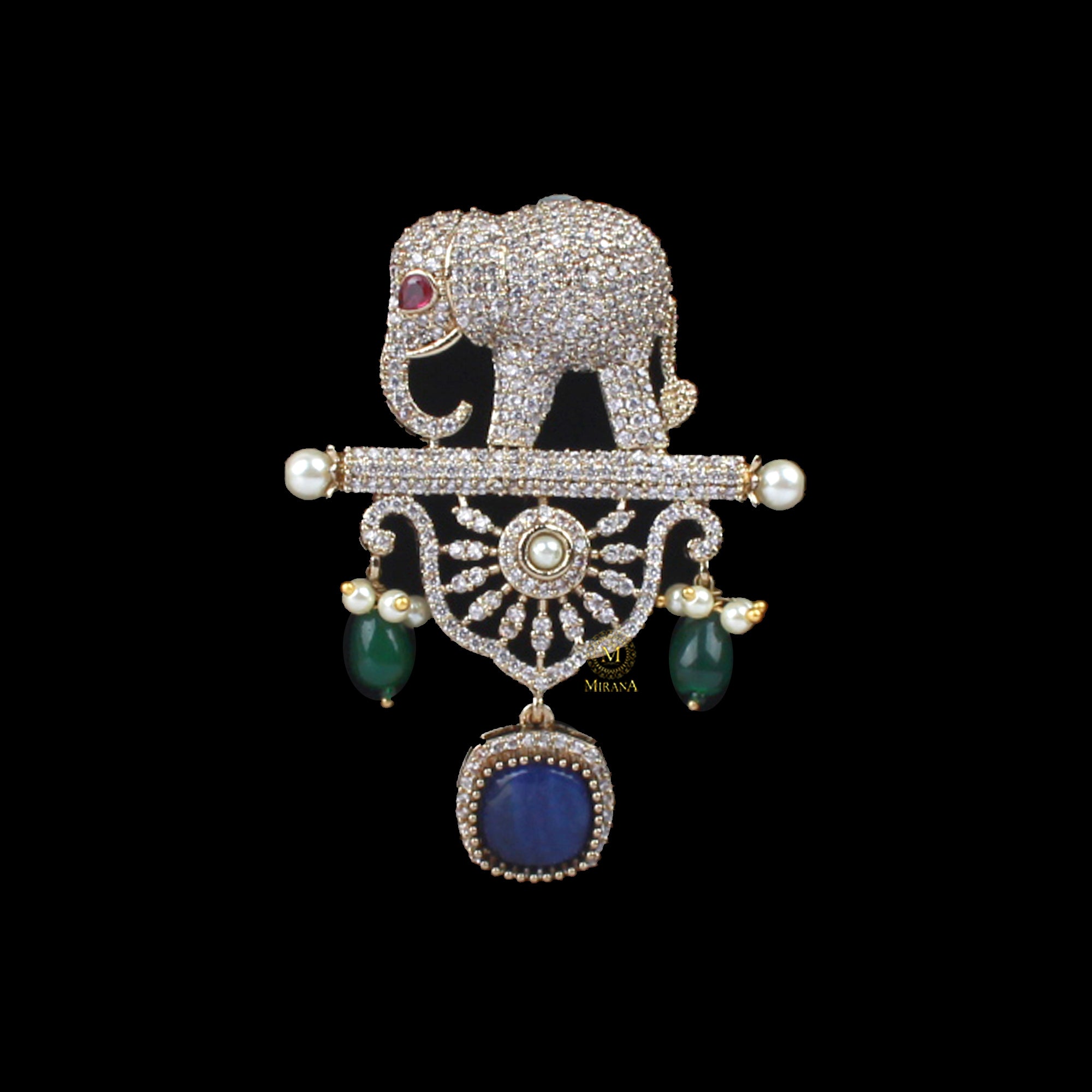 Vedant Pearl Designer Brooch