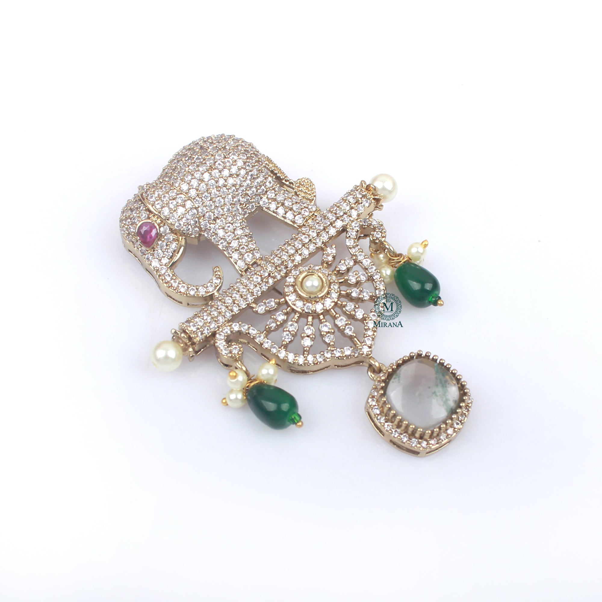 Vedant Pearl Designer Brooch