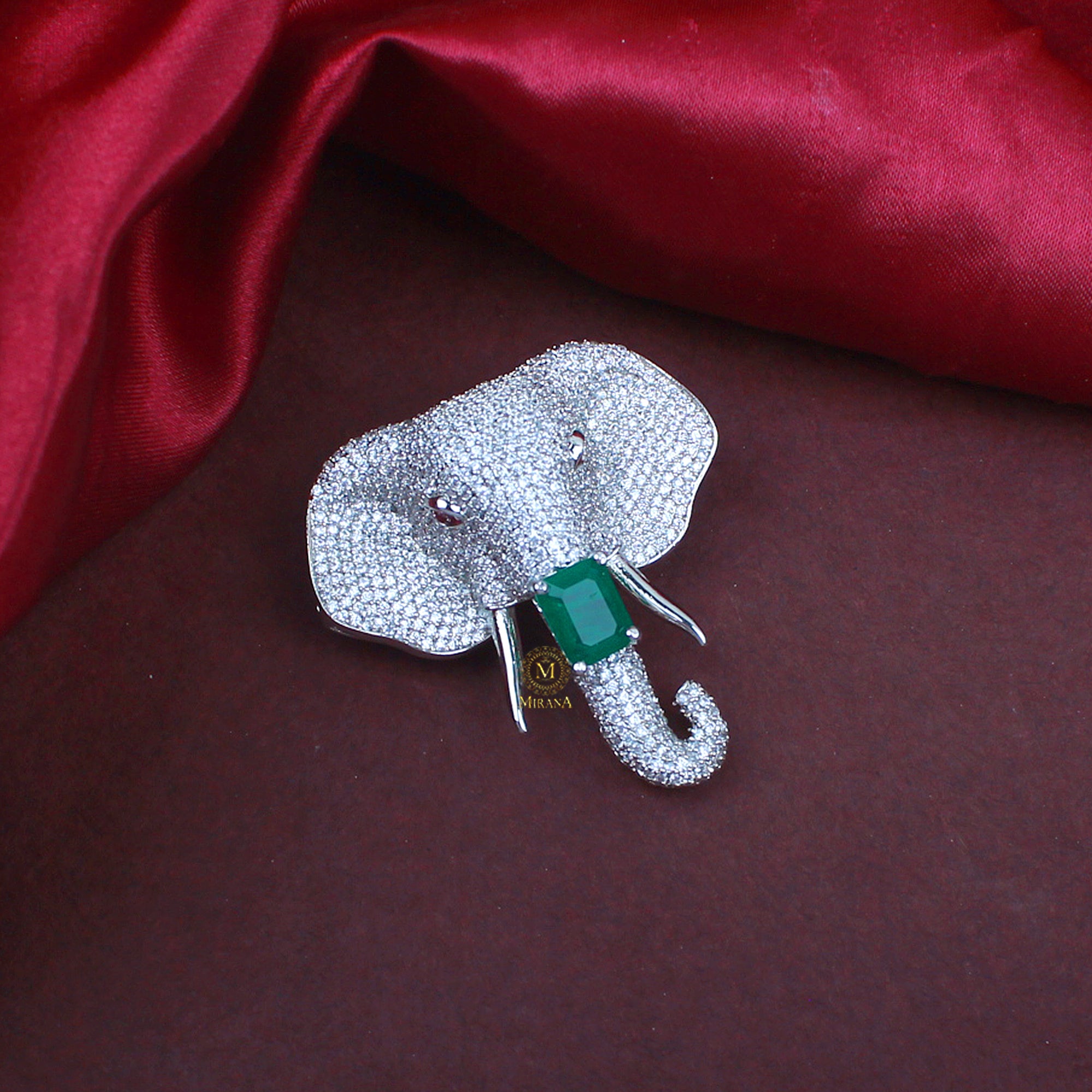Riyan CZ Designer Brooch