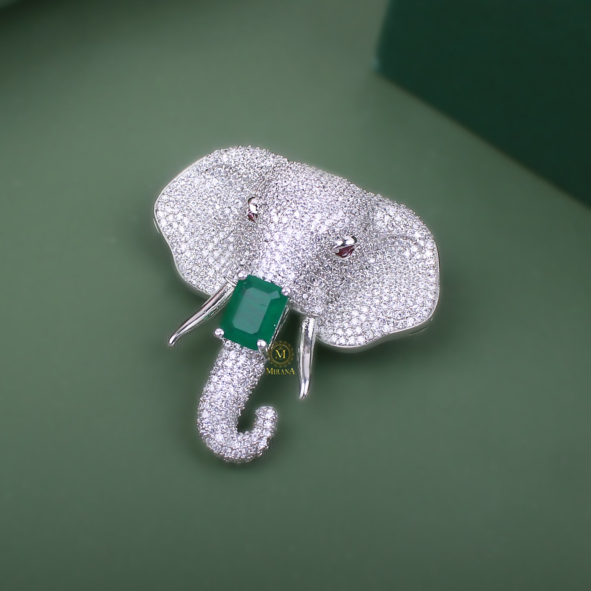 Riyan CZ Designer Brooch