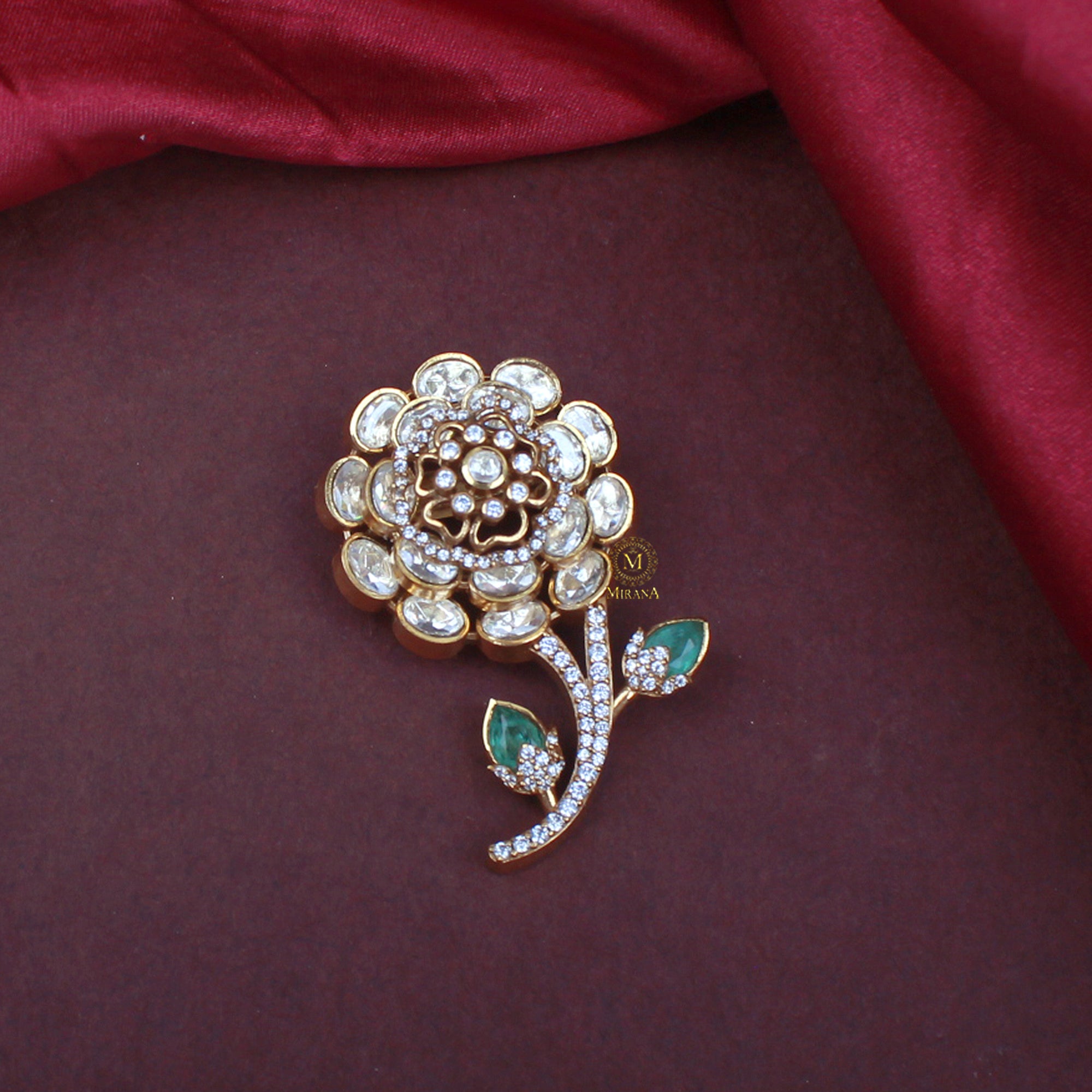 Darsha Moissanite Designer Brooch