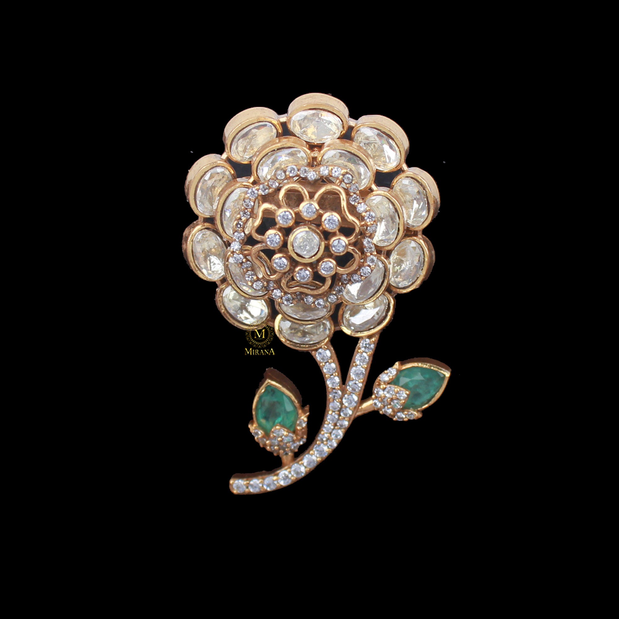 Darsha Moissanite Designer Brooch