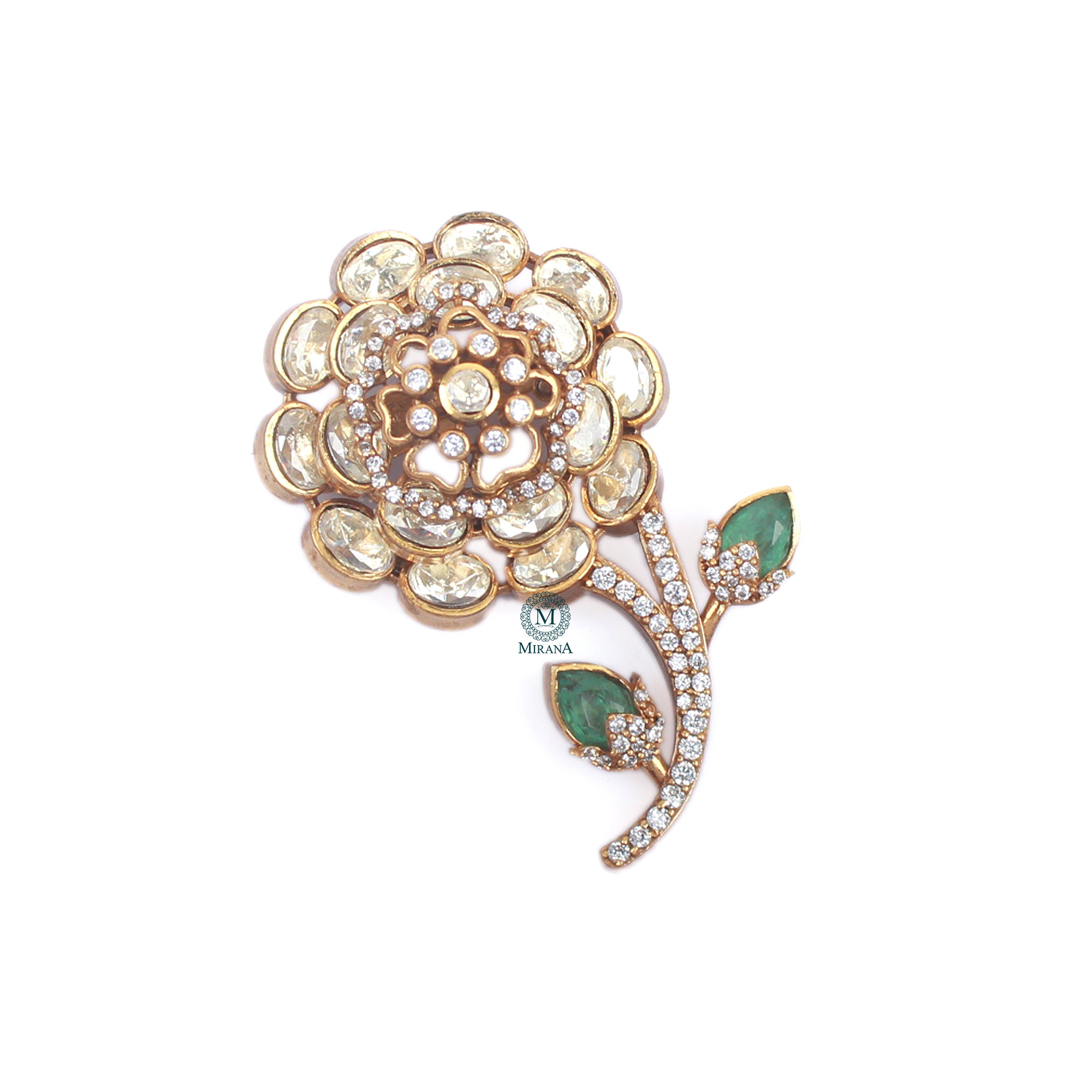 Darsha Moissanite Designer Brooch