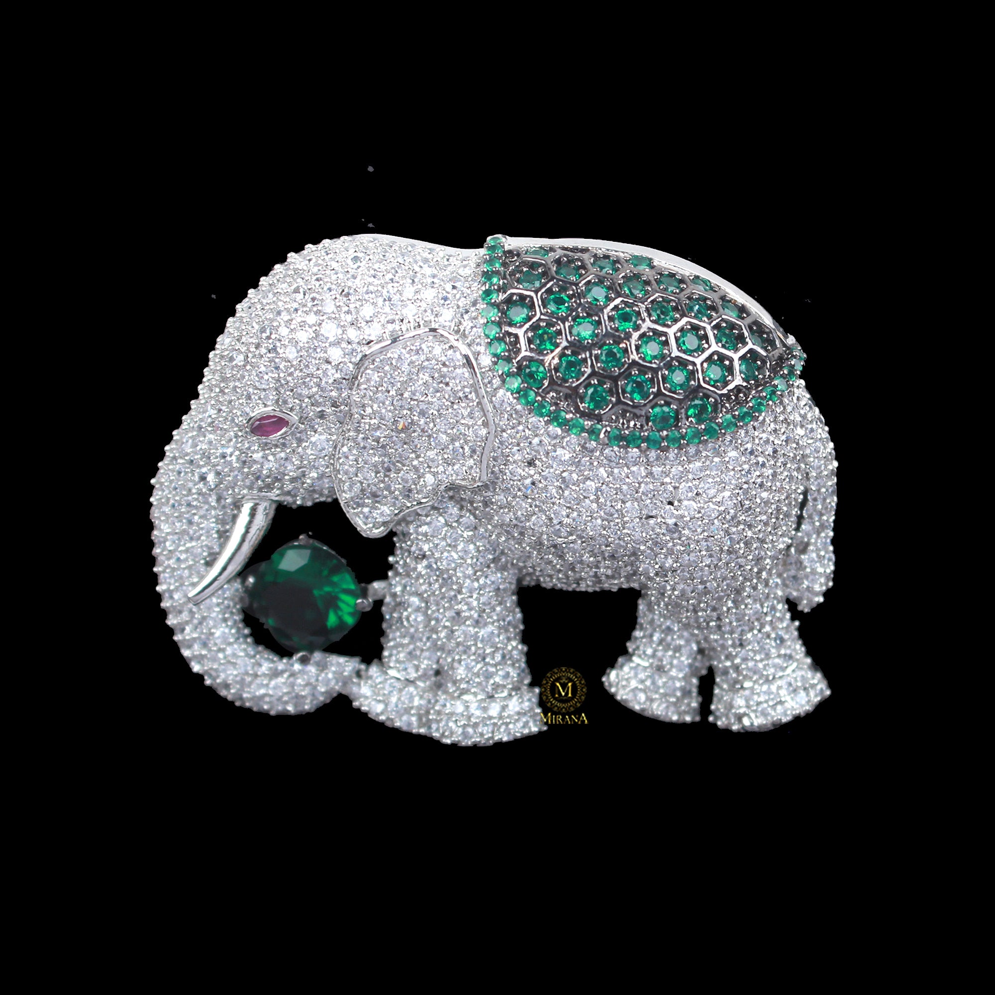 Ekansh CZ Designer Brooch