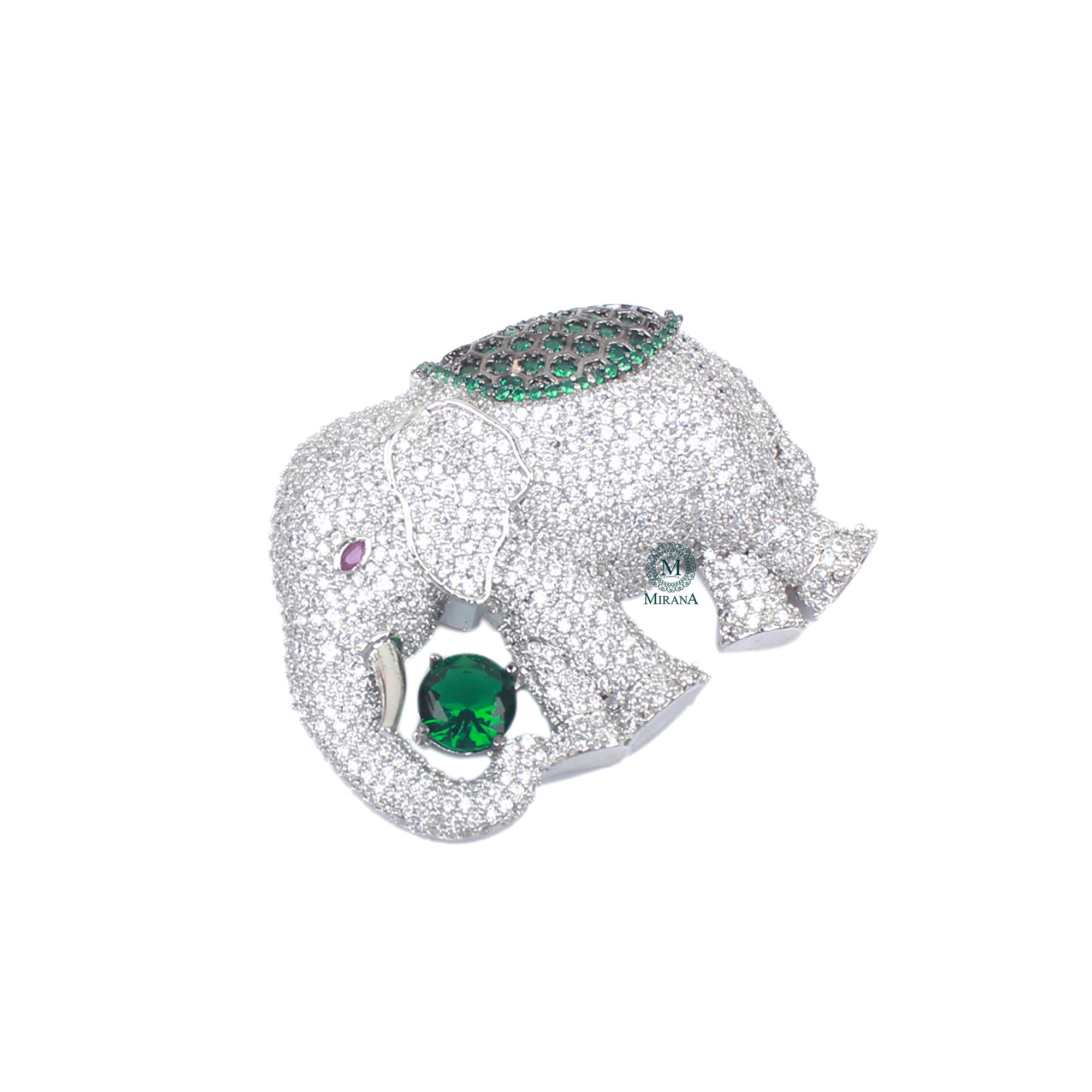 Ekansh CZ Designer Brooch