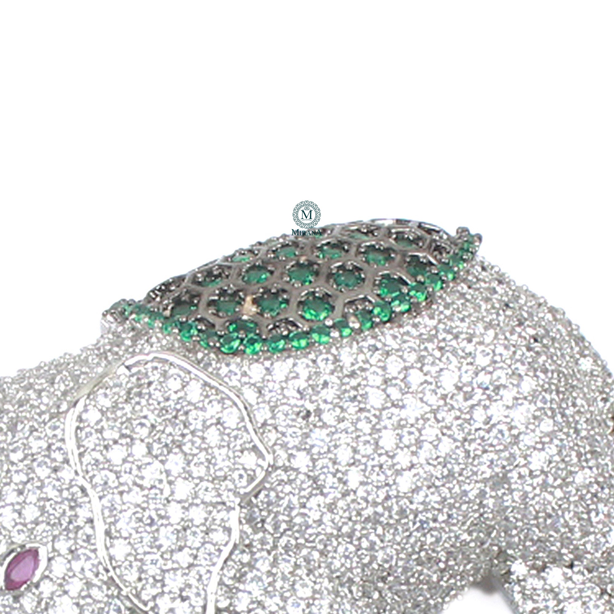 Ekansh CZ Designer Brooch
