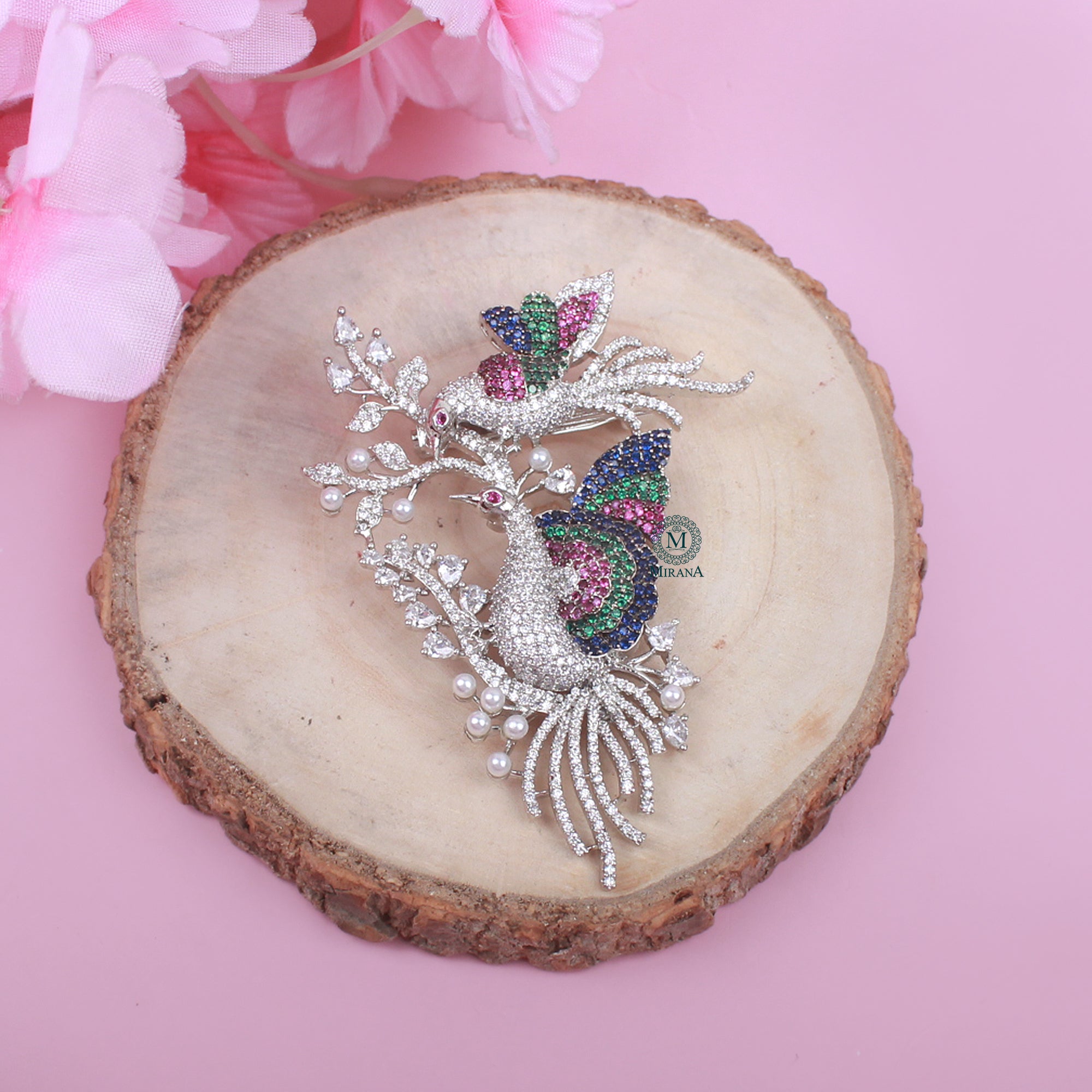 Oshin CZ Designer Brooch