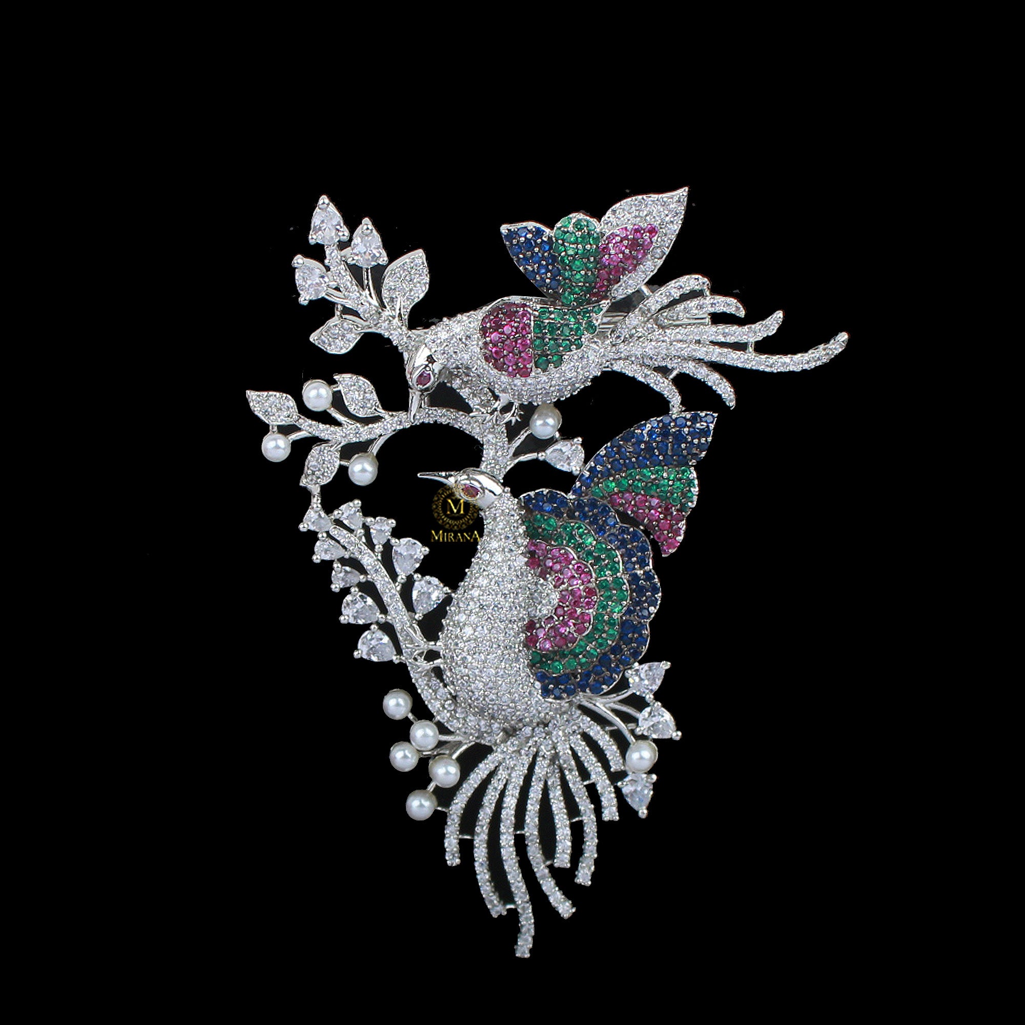 Oshin CZ Designer Brooch