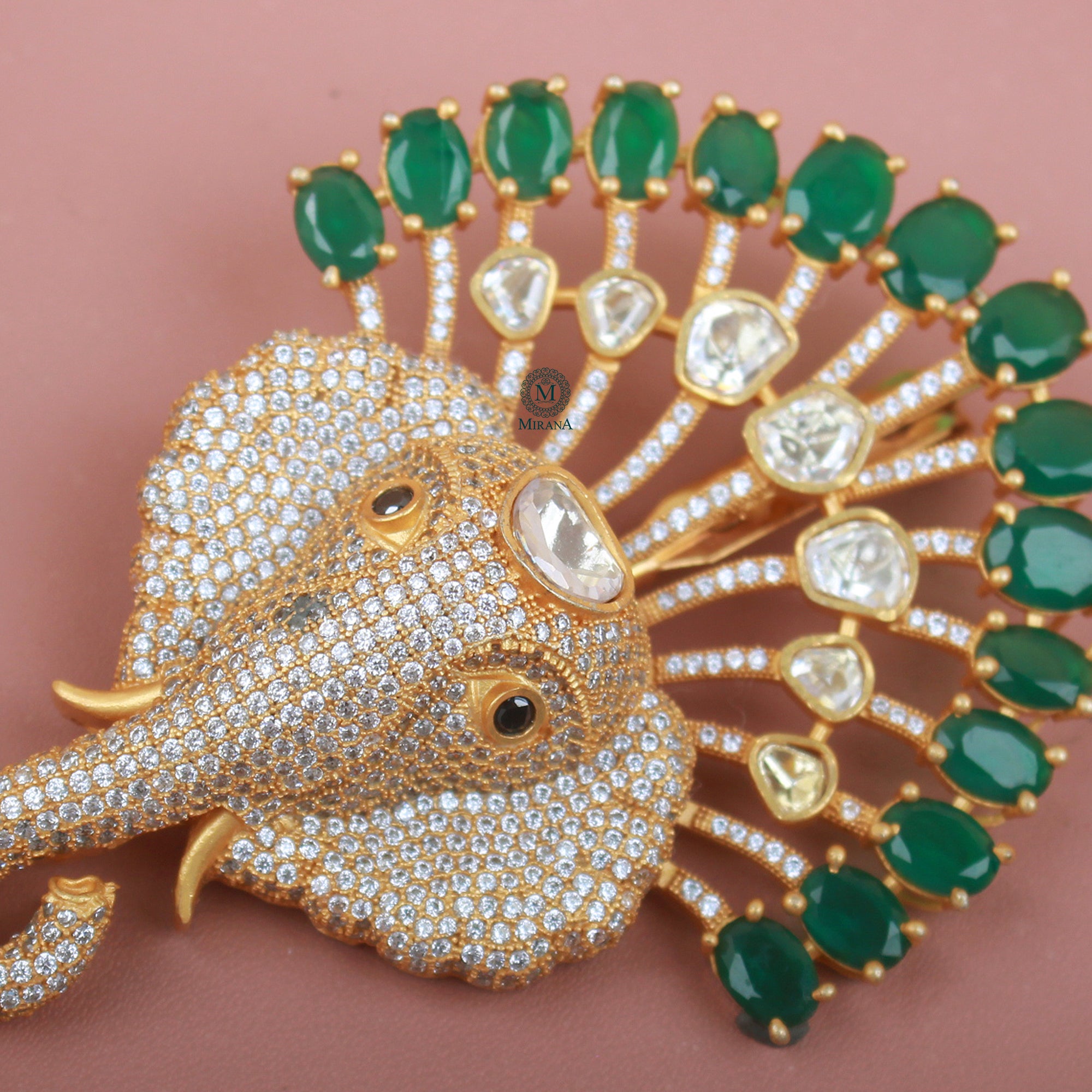 Darsh Moissanite Designer Brooch