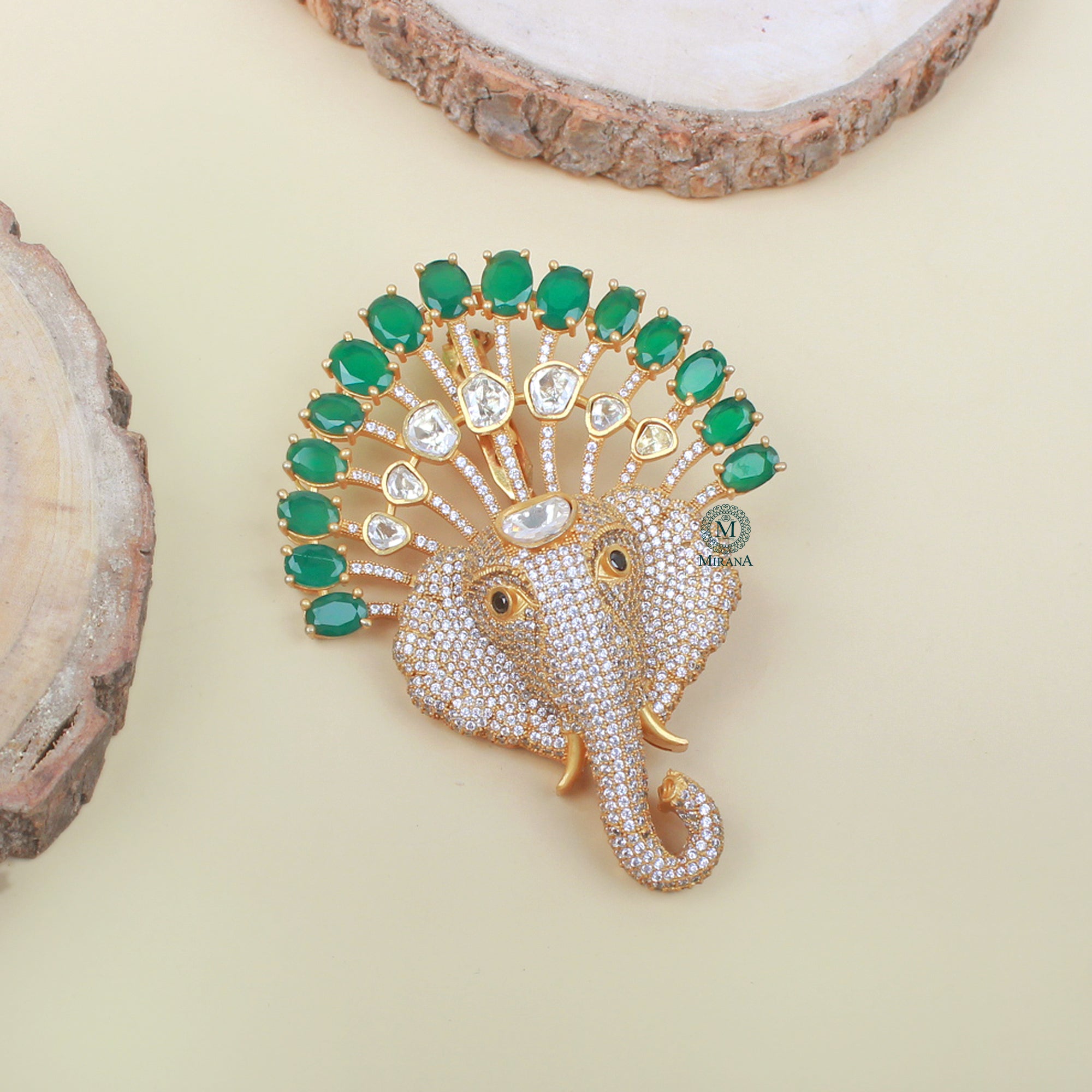 Darsh Moissanite Designer Brooch