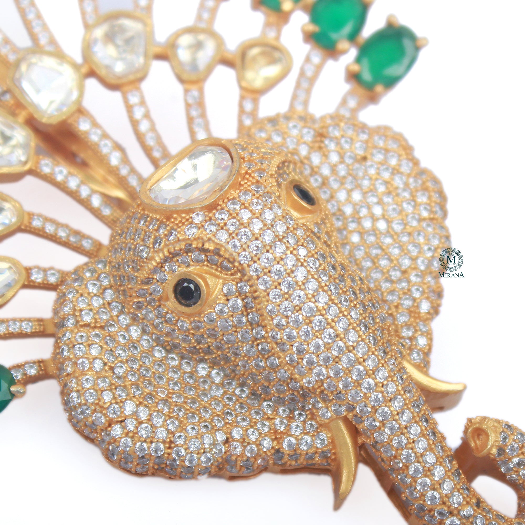 Darsh Moissanite Designer Brooch
