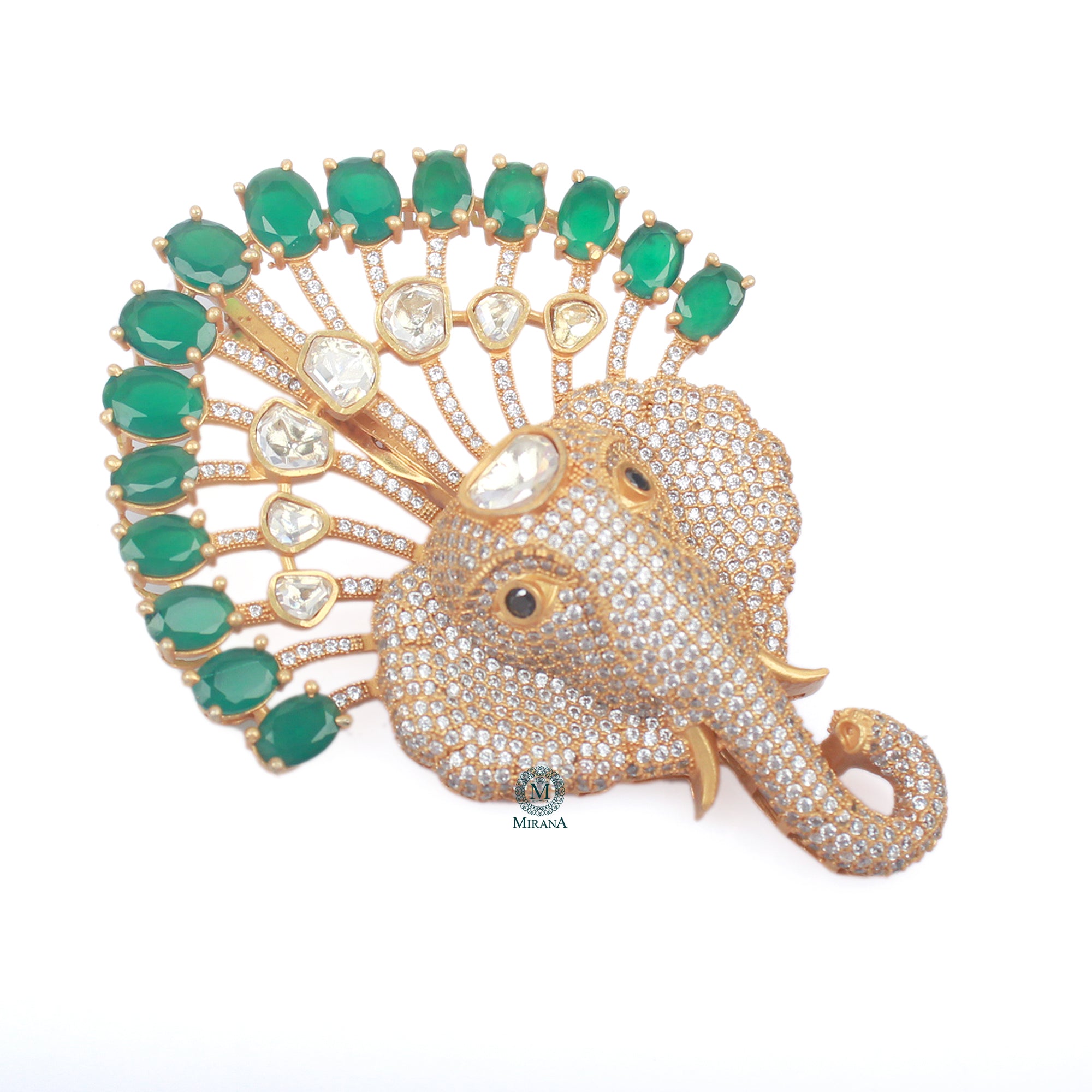 Darsh Moissanite Designer Brooch