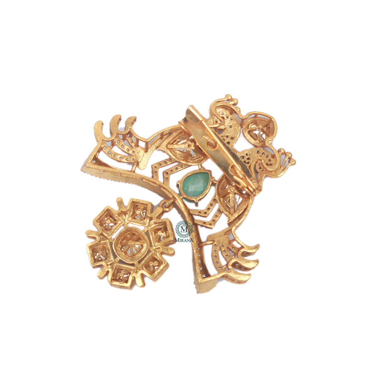Daksh Moissanite Designer Brooch