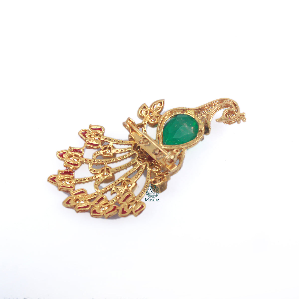 Dheer Moissanite Designer Brooch