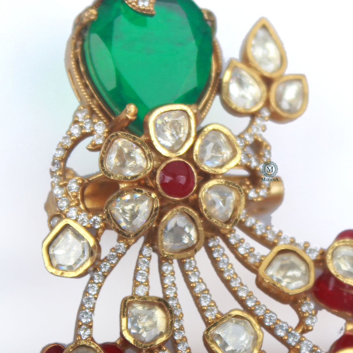 Dheer Moissanite Designer Brooch