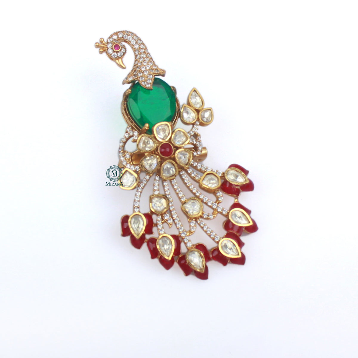 Dheer Moissanite Designer Brooch
