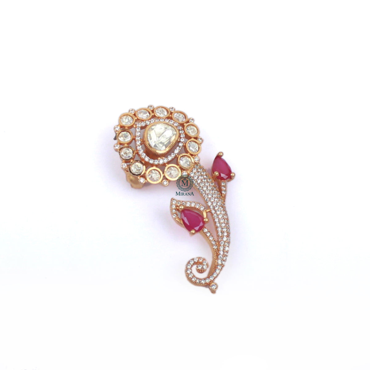 Jay Moissanite Designer Brooch