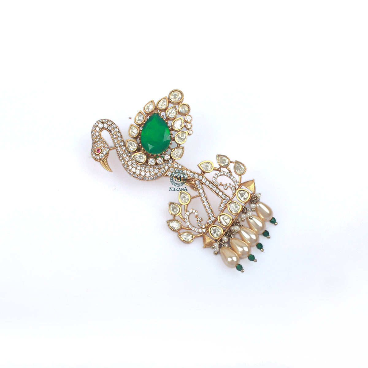 Vansh Moissanite Designer Brooch