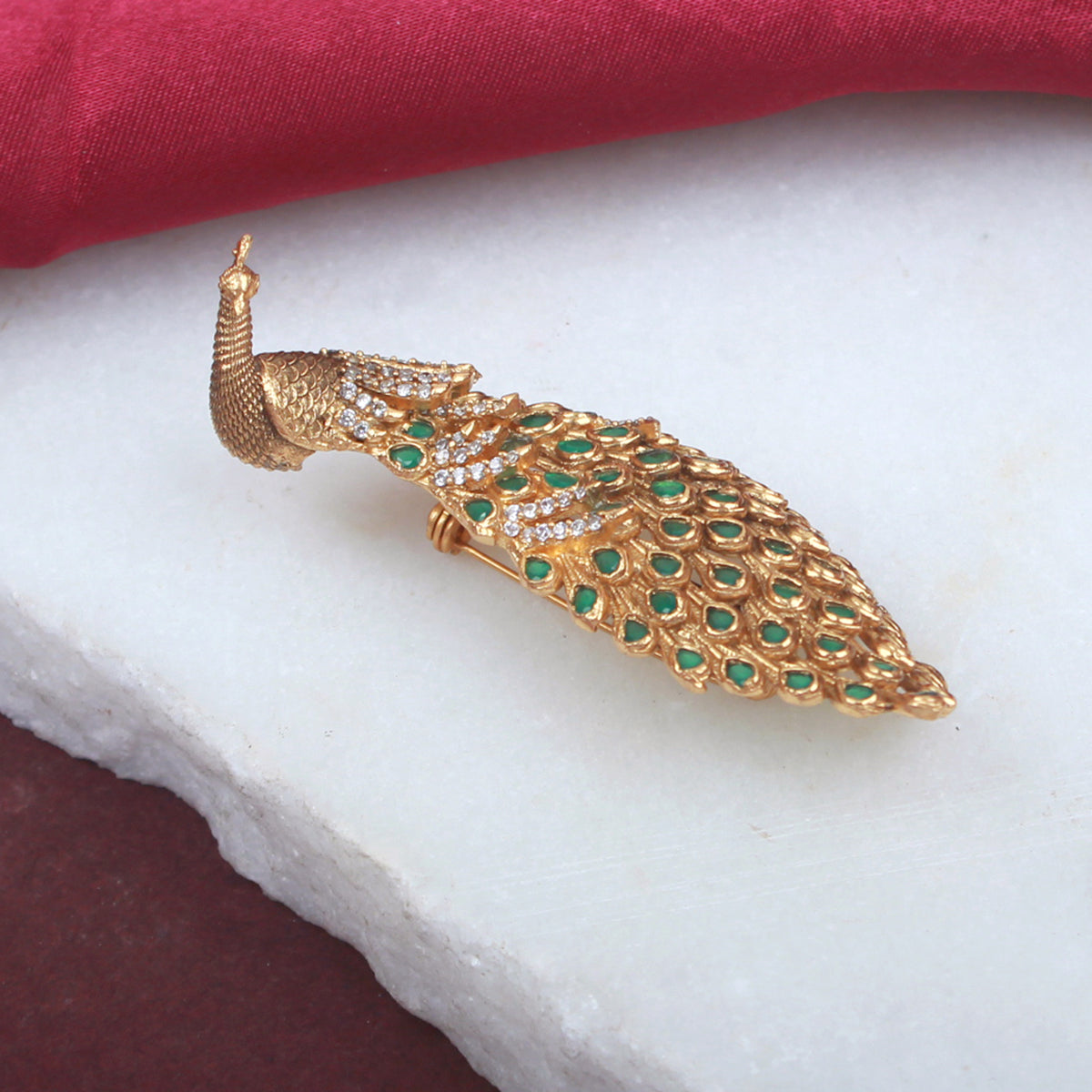Aryan Polki Designer Brooch