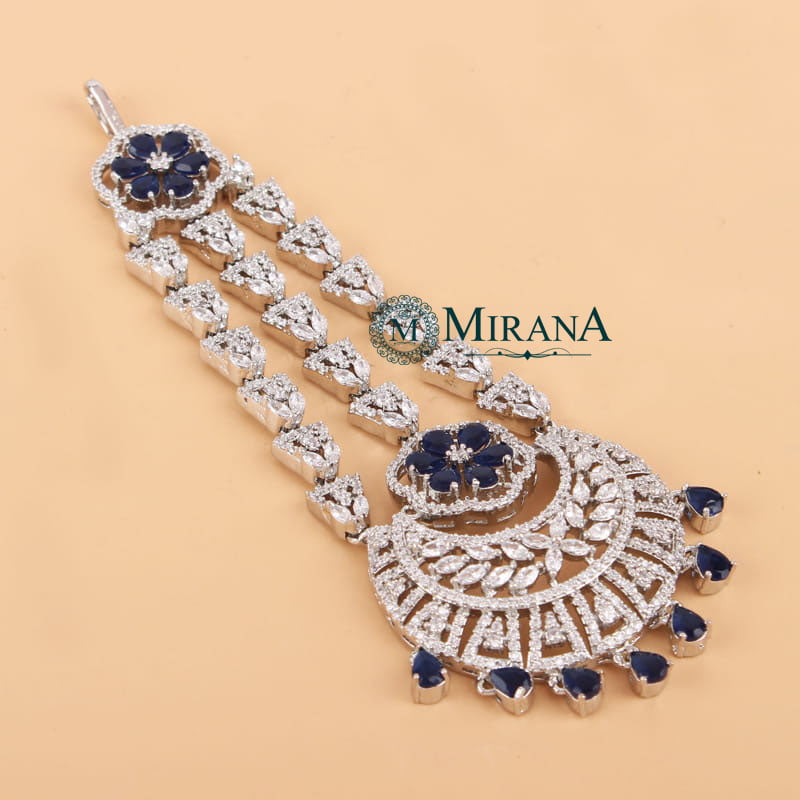 Mia Flower Blue Colored Designer Passa