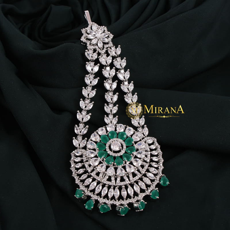 Coral Bridal Green Colored Designer Passa