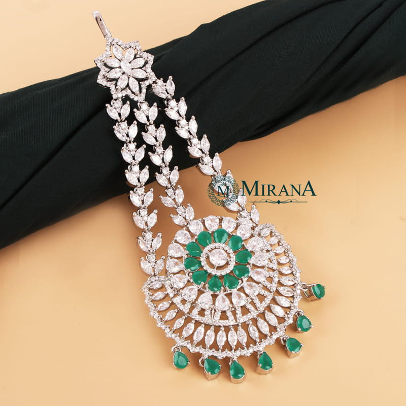 Coral Bridal Green Colored Designer Passa