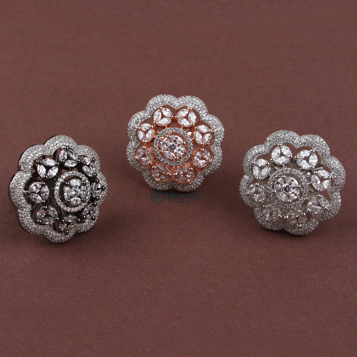 Faux Flower Design Ring