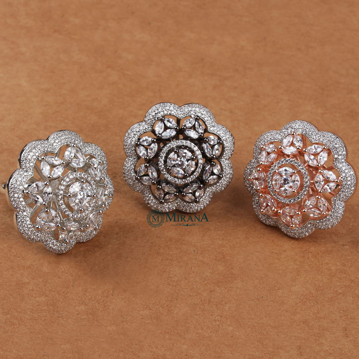 Faux Flower Design Ring