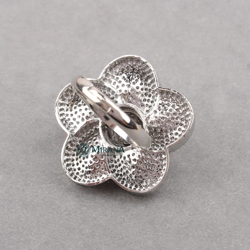 Tulip Flower Designer Ring