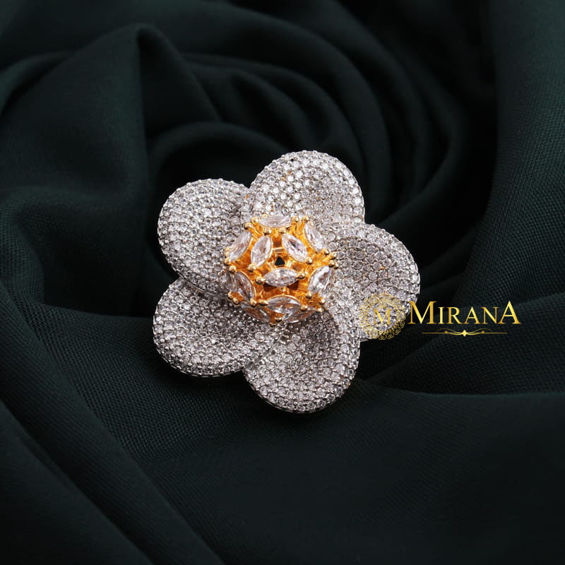 Tulip Flower Designer Ring