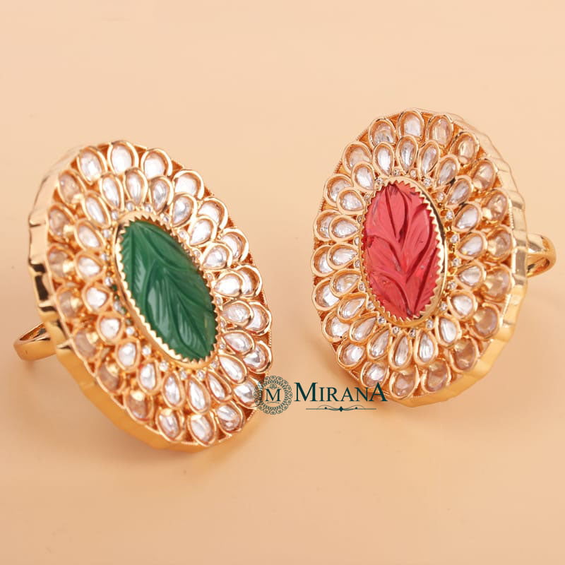 Mohira Bridal Colored Polki Ring