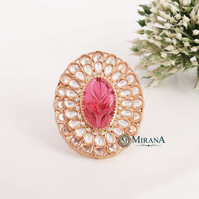 Mohira Bridal Colored Polki Ring