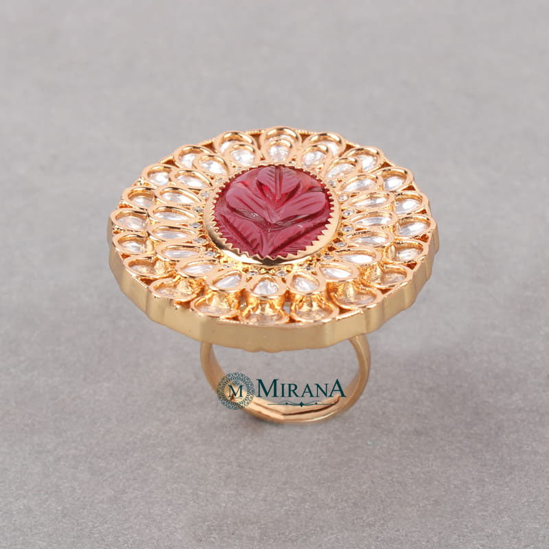 Mohira Bridal Colored Polki Ring