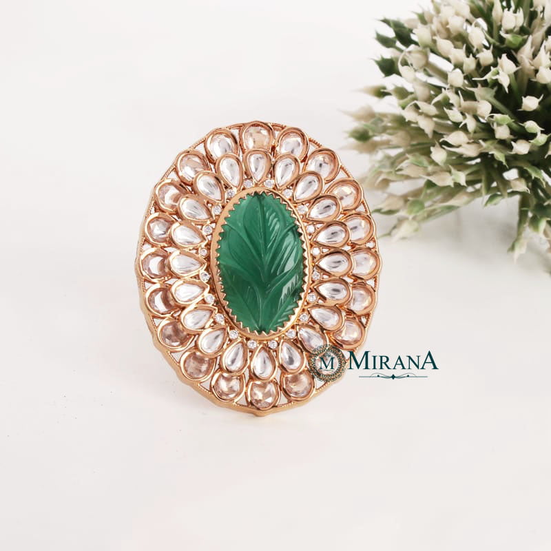 Mohira Bridal Colored Polki Ring