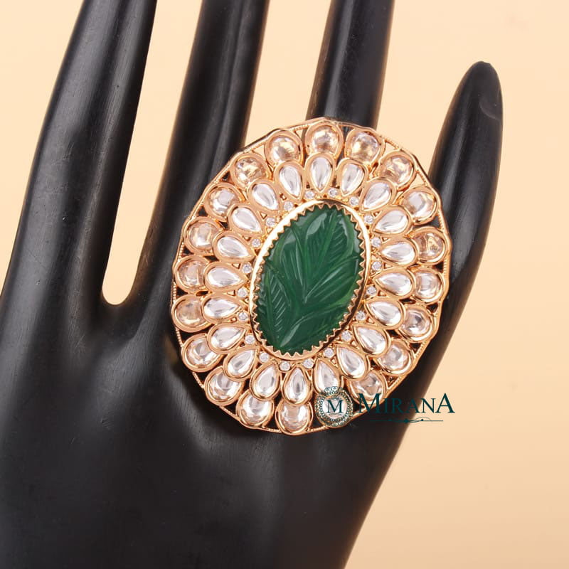 Mohira Bridal Colored Polki Ring