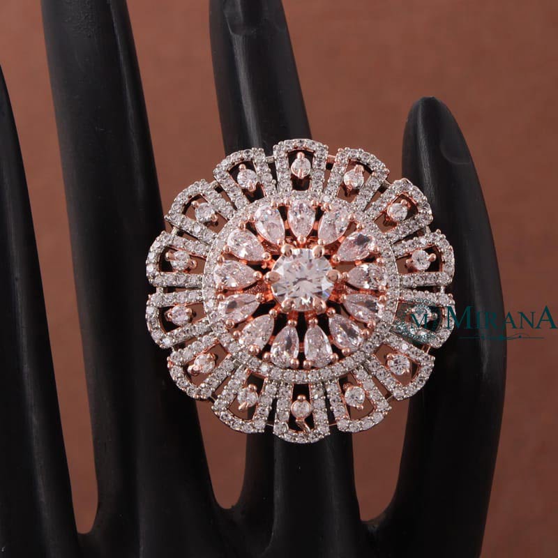 Angelina Flower Designer Ring