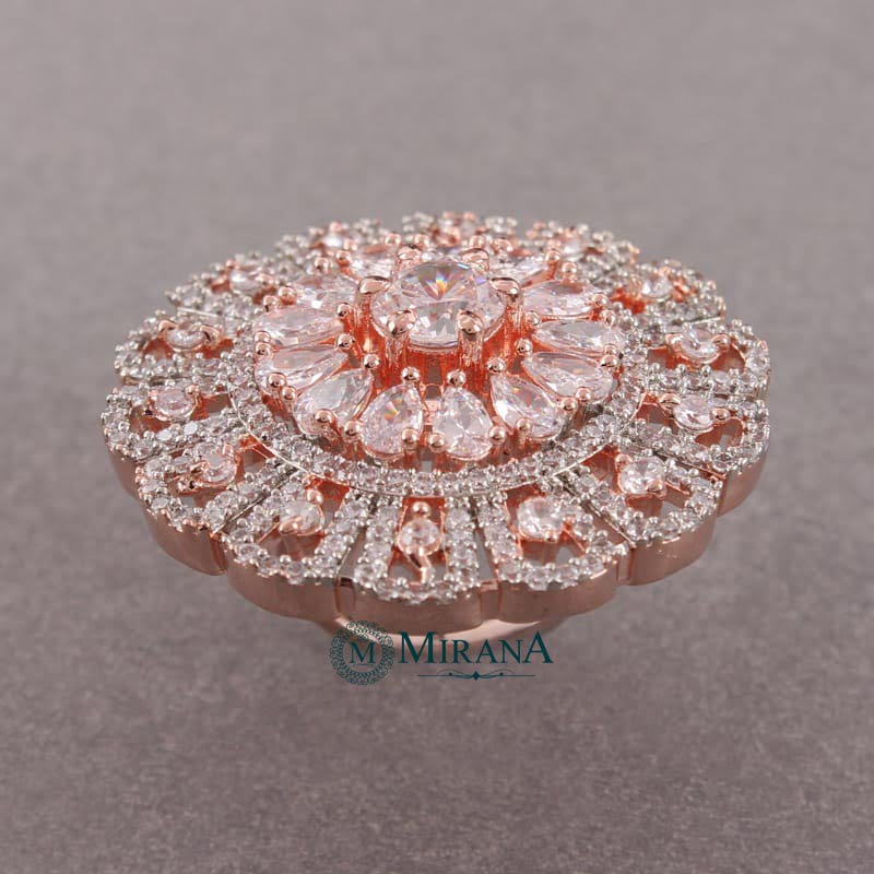 Angelina Flower Designer Ring