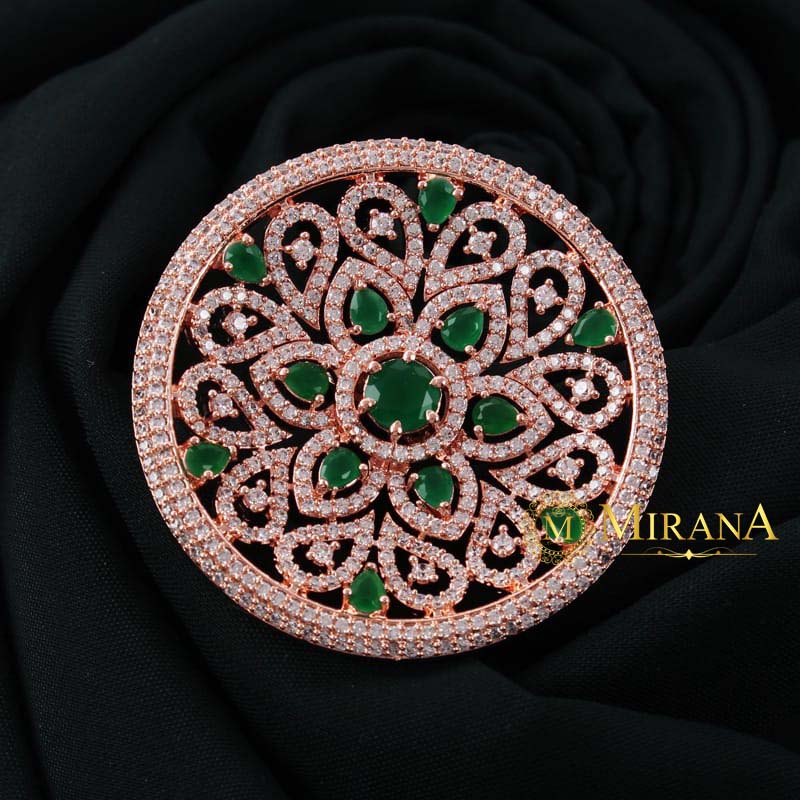 MJRG21R180-1-Lauren-Flower-Green-Colored-Designer-Ring-Rose-Gold-Look-2.jpg