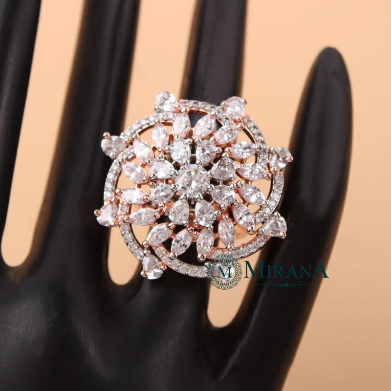 Niya Flower Designer Ring