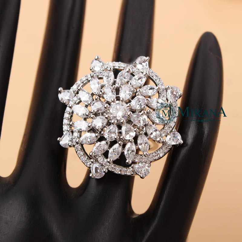 Niya Flower Designer Ring