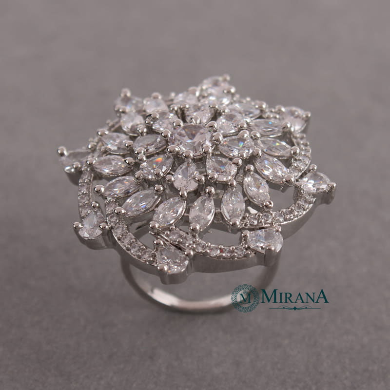 Niya Flower Designer Ring