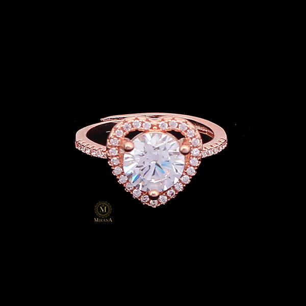 Delisha Heart Shaped CZ Designer Ring