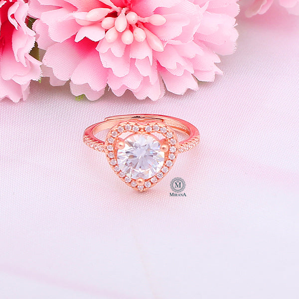 Delisha Heart Shaped CZ Designer Ring