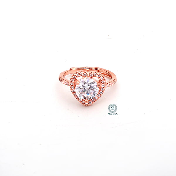 Delisha Heart Shaped CZ Designer Ring