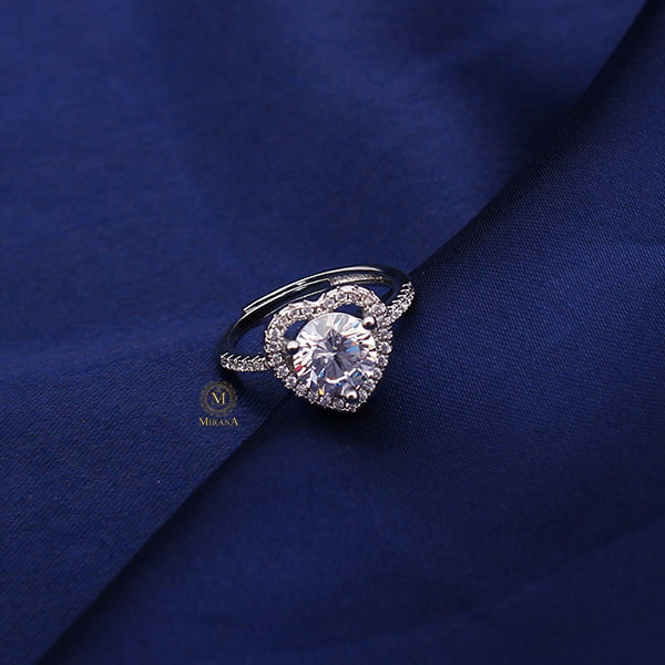 Delisha Heart Shaped CZ Designer Ring