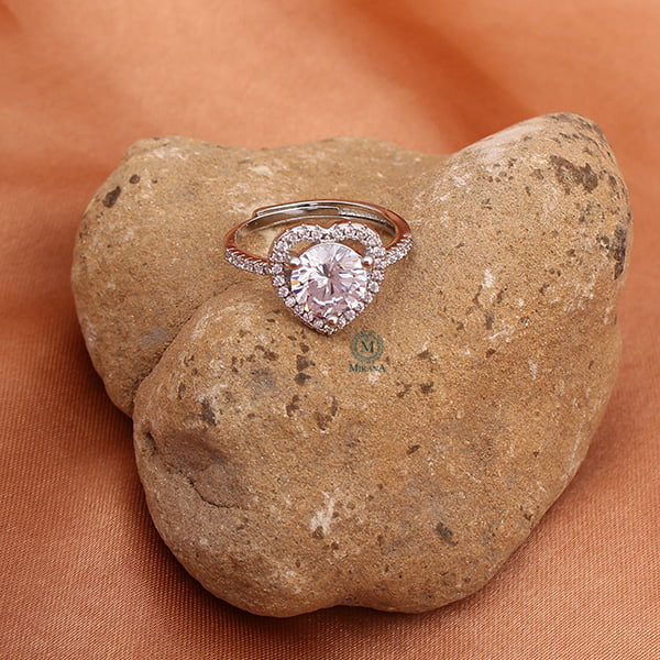 Delisha Heart Shaped CZ Designer Ring