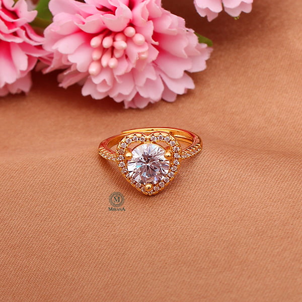 Delisha Heart Shaped CZ Designer Ring