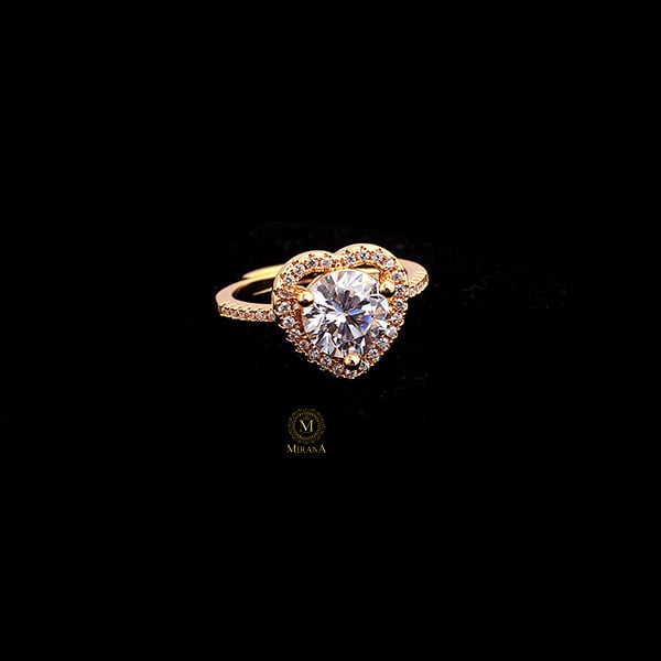 Delisha Heart Shaped CZ Designer Ring